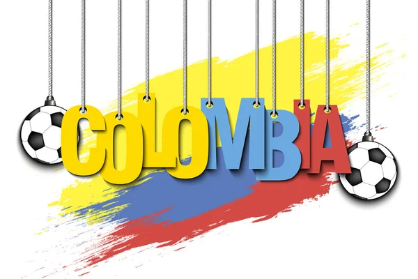 Банер напис Колумбії — стоковий вектор