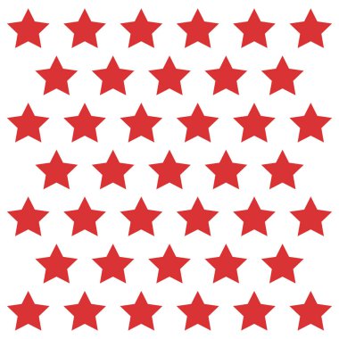 Beyaz arkaplanda kırmızı desen