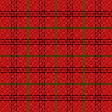 Noel ve yeni yıl ekose kumaşı. İskoç desenli siyah, kırmızı ve beyaz kafes. İskoç kafesi. Geleneksel İskoç geçmişi. Kusursuz kumaş dokusu. Vektör illüstrasyonu