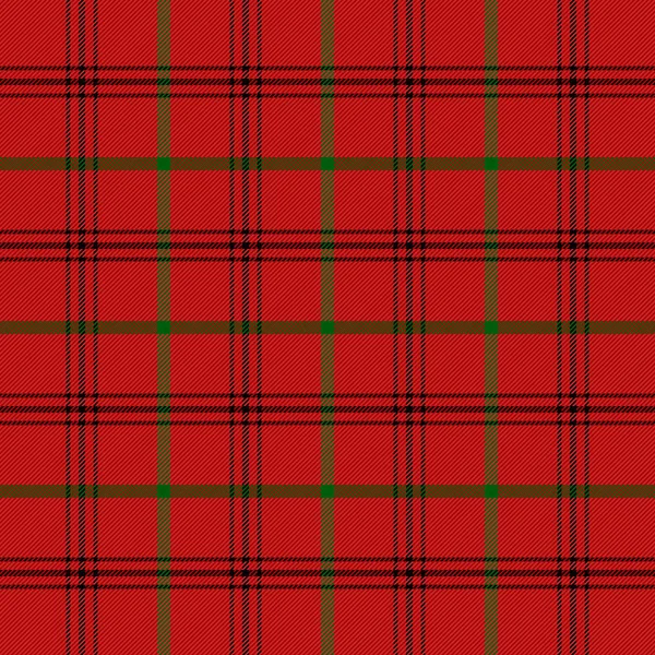 Plaid natalizio e tartan di Capodanno. Modello scozzese in gabbia nera, rossa e bianca. Gabbia scozzese. Tradizionale scozzese a scacchi sfondo. Tessuto senza cuciture. Illustrazione vettoriale — Vettoriale Stock