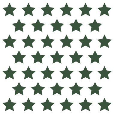 Beyaz arkaplanda desen yeşil yıldızlar