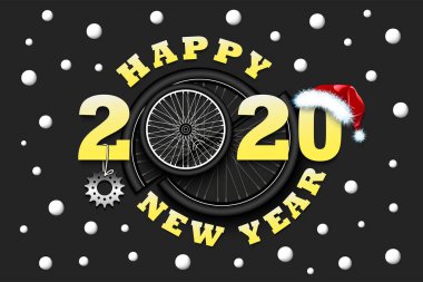 Mutlu yıllar 2020 ve bisiklet tekerleği