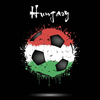 Macaristan bayrağı renginde futbol topu