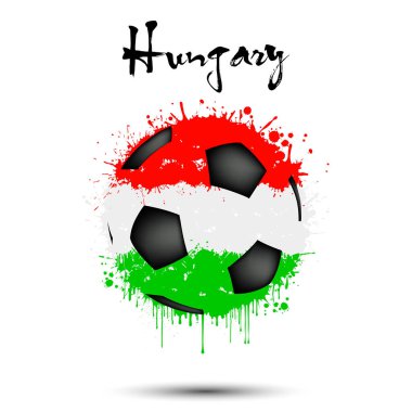Macaristan bayrağı renginde futbol topu