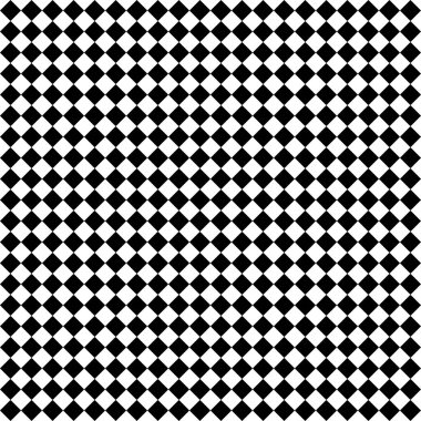 Siyah beyaz eşkenar dörtgen şeklinde. Satranç arkaplanı