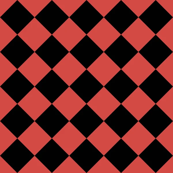Siyah ve kırmızı eşkenar dörtgen deseni — Stok Vektör