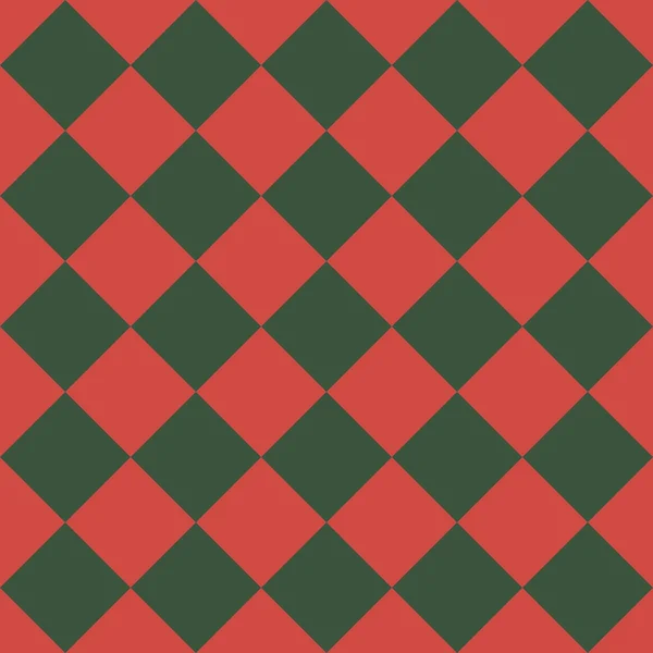 Modèle de losanges rouges et verts — Image vectorielle