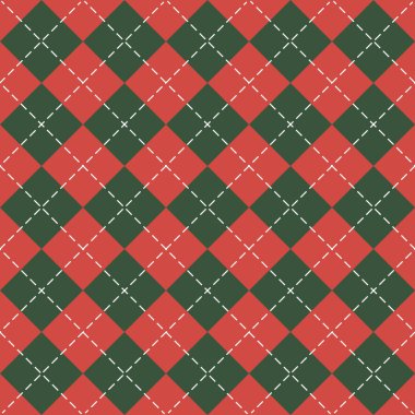 Yılbaşı yeni yıl Argyle. Desen İskoç kafes