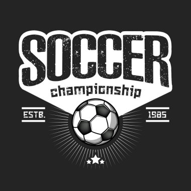 Futbol logosu tasarım şablonu