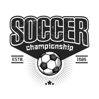 Futbol logosu tasarım şablonu