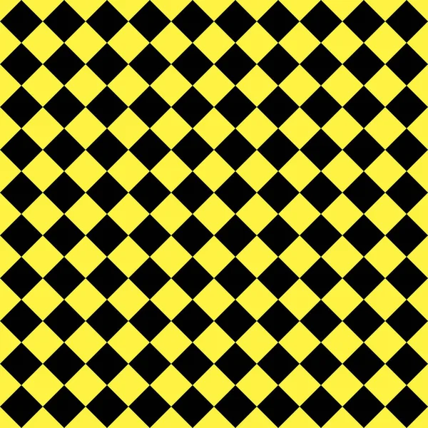 Patrón de rombos negros y amarillos — Vector de stock