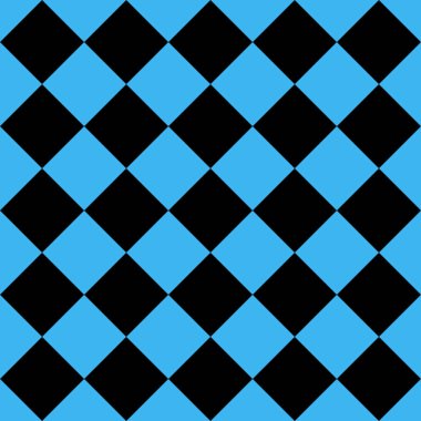 Siyah ve mavi eşkenar dörtgen deseni