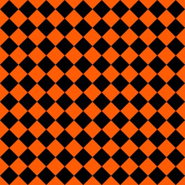 Siyah ve turuncu eşkenar dörtgen deseni