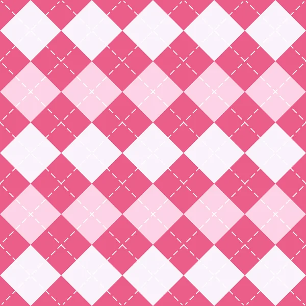 Valentines day Argyle. Pattern Scottish cage — 스톡 벡터