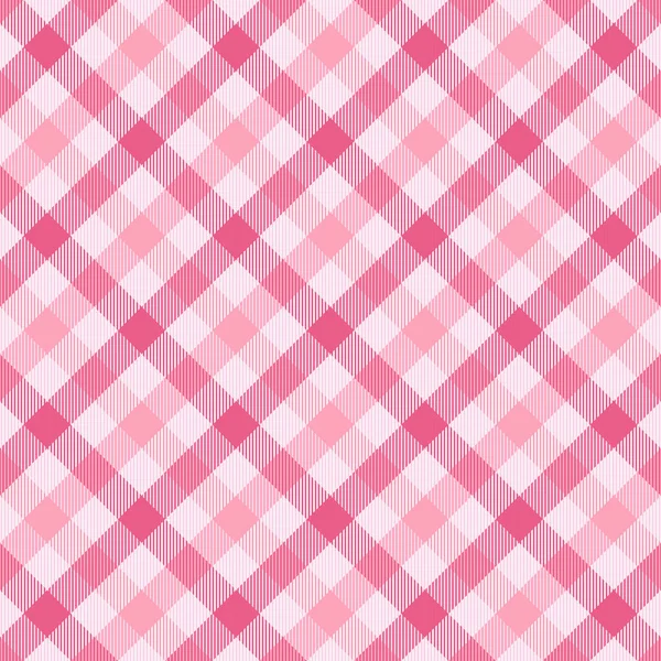 Diagonal tartan Valentine day. Pattern Scottish cage — Stock Vector
