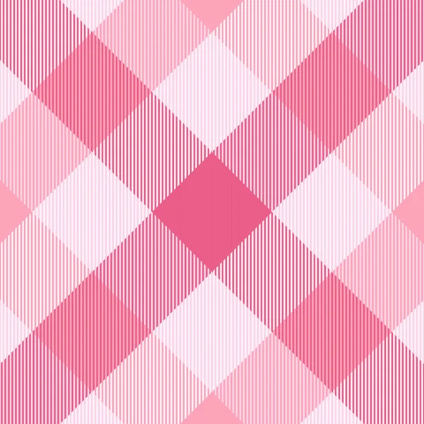 Diagonal tartan Valentine day. Pattern Scottish cage — Stock Vector