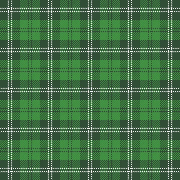 St. Patricks Day Tartan kariert. Schottischer Käfig — Stockvektor