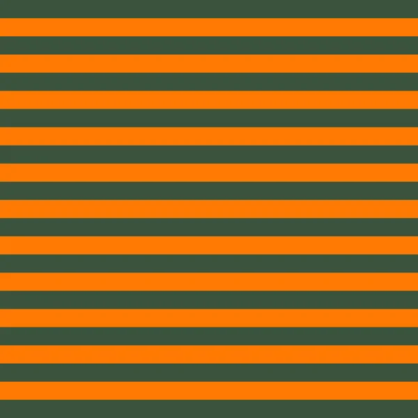 Patroon groene en oranje horizontale stroken — Stockvector