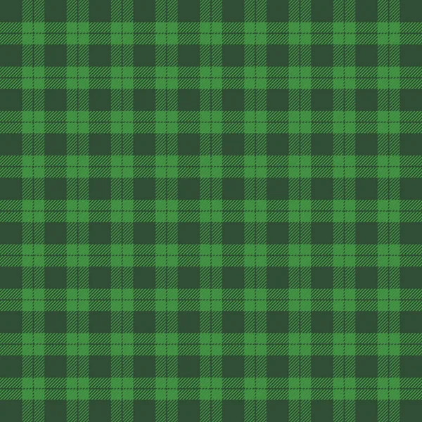 Giorno di San Patrizio Plaid tartan. Gabbia scozzese — Vettoriale Stock