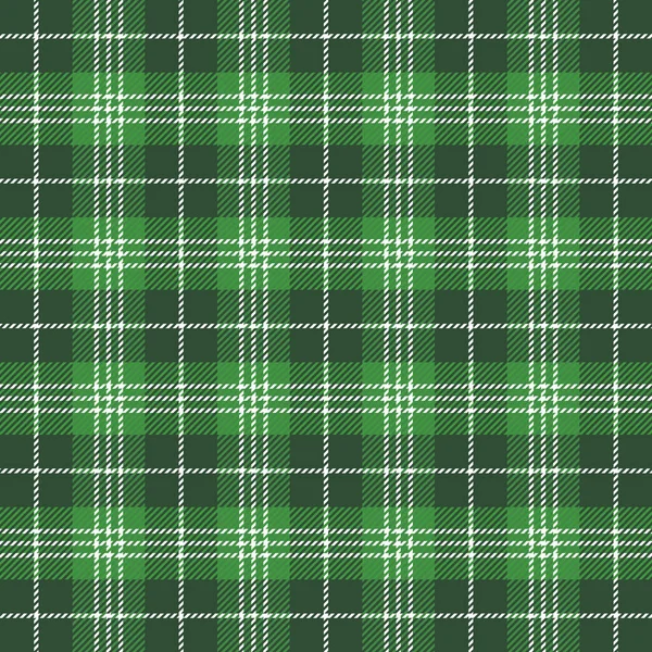 St. Patricks Day Tartan kariert. Schottischer Käfig — Stockvektor