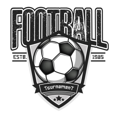 Futbol logosu tasarım şablonu