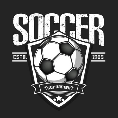 Futbol logosu tasarım şablonu