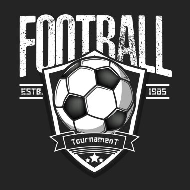 Futbol logosu tasarım şablonu
