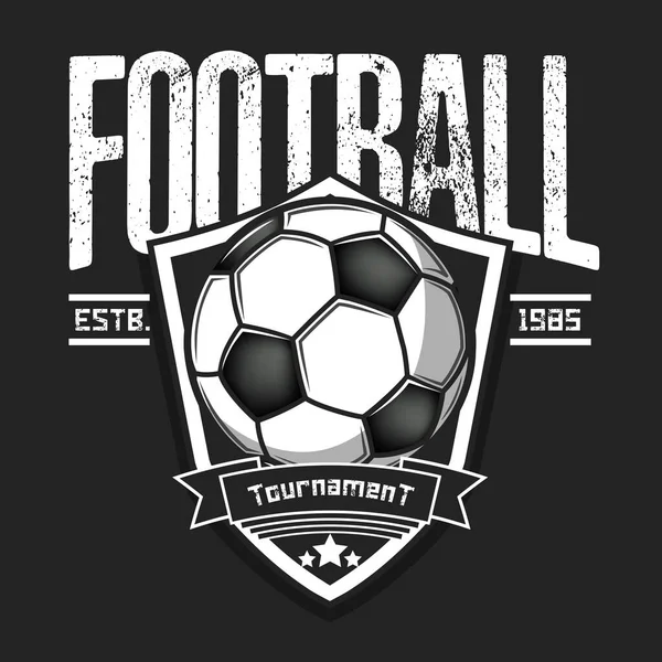 Soccer logo design template — Stock Vector