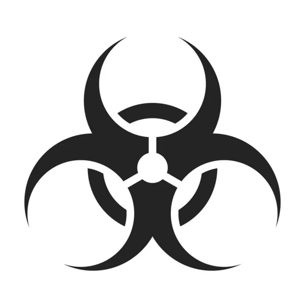 Biohazardův symbol. Biologické nebezpečí toxické příznaky — Stockový vektor