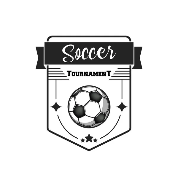 Voetbal logo ontwerp template — Stockvector