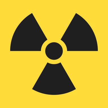 Radyasyon sembolü. Radyoaktif tehlike işareti