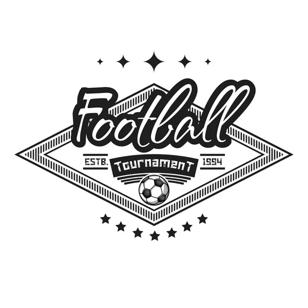 サッカーロゴデザインテンプレート — ストックベクタ
