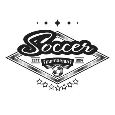 Futbol logosu tasarım şablonu