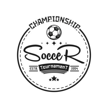 Futbol logosu tasarım şablonu