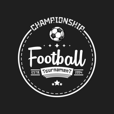 Futbol logosu tasarım şablonu