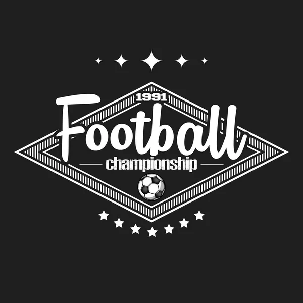 Soccer logo design template — Stock Vector