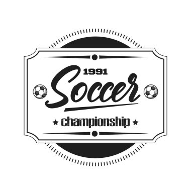 Futbol logosu tasarım şablonu