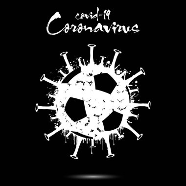 Coronavirus futbol topuyla imza atıyor.