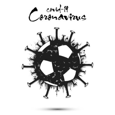 Coronavirus futbol topuyla imza atıyor.