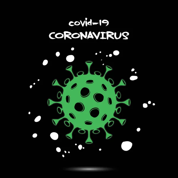 コロナウイルスcovid-19標識 — ストックベクタ