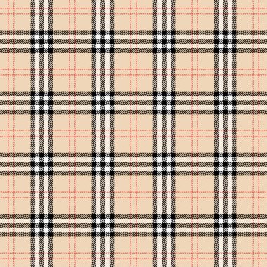 Tartan ekose. İskoç desenli siyah, bej ve beyaz kafes