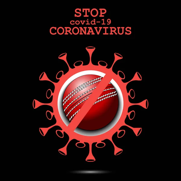 Coronavirus, kriket topuyla imzalayın. — Stok Vektör