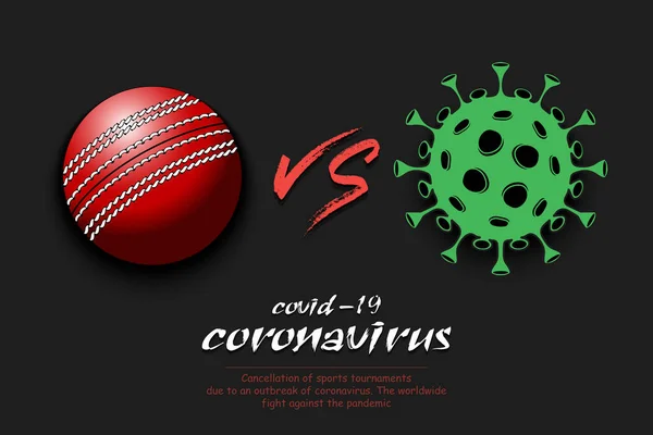 Cırcır böceği Coronavirus covid-19 'a karşı. — Stok Vektör