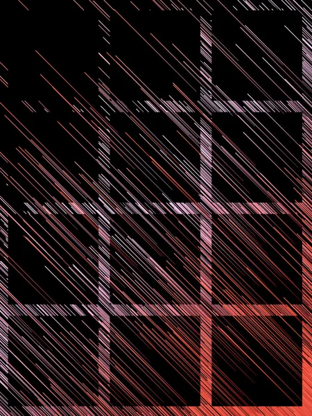 Digitale diagonale rode lijnen abstracte achtergrond. 3D-rendering — Stockfoto