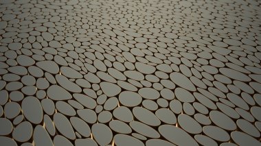 Voronoi soyut desen arka plan. 3D render