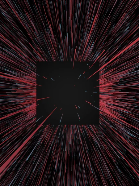 Arka plan dijital kırmızı ve mavi çizgiler soyut. 3D render