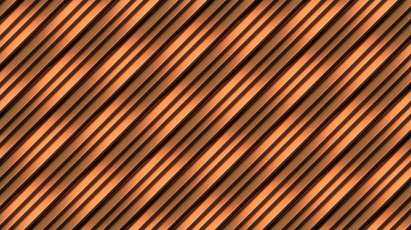 Goldene Farbe Wellenband abstrakte Oberflächenmuster. 3D-Darstellung — Stockfoto