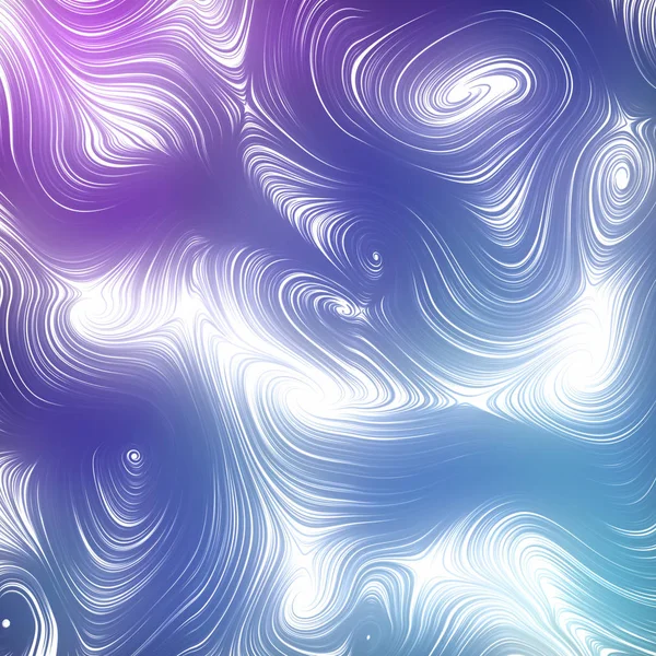 Curvas abstractas entrelazadas en azul y rosa. Renderizado 3D — Foto de Stock