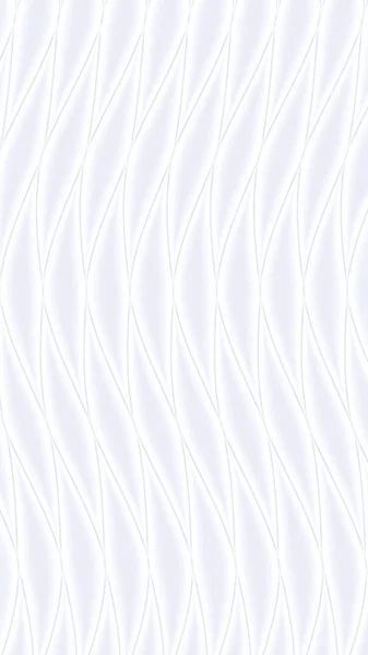 Λευκή ζώνη κυμάτων αφηρημένη φαντασία επιφάνειας. 3D rendering — Φωτογραφία Αρχείου