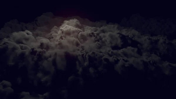 Nuage de tempête magique dans un rendu 3D sombre — Photo